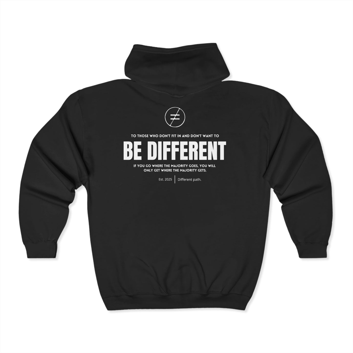 Zip-up hoodiel | Be different