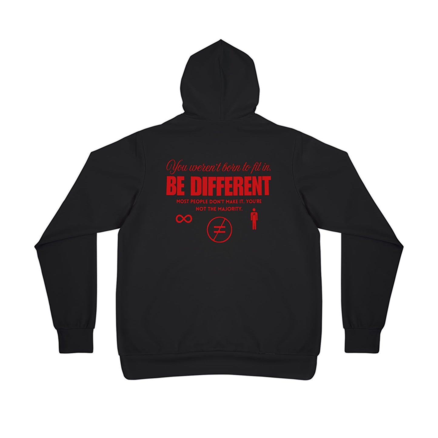 Be Different Red Sport Hoodie