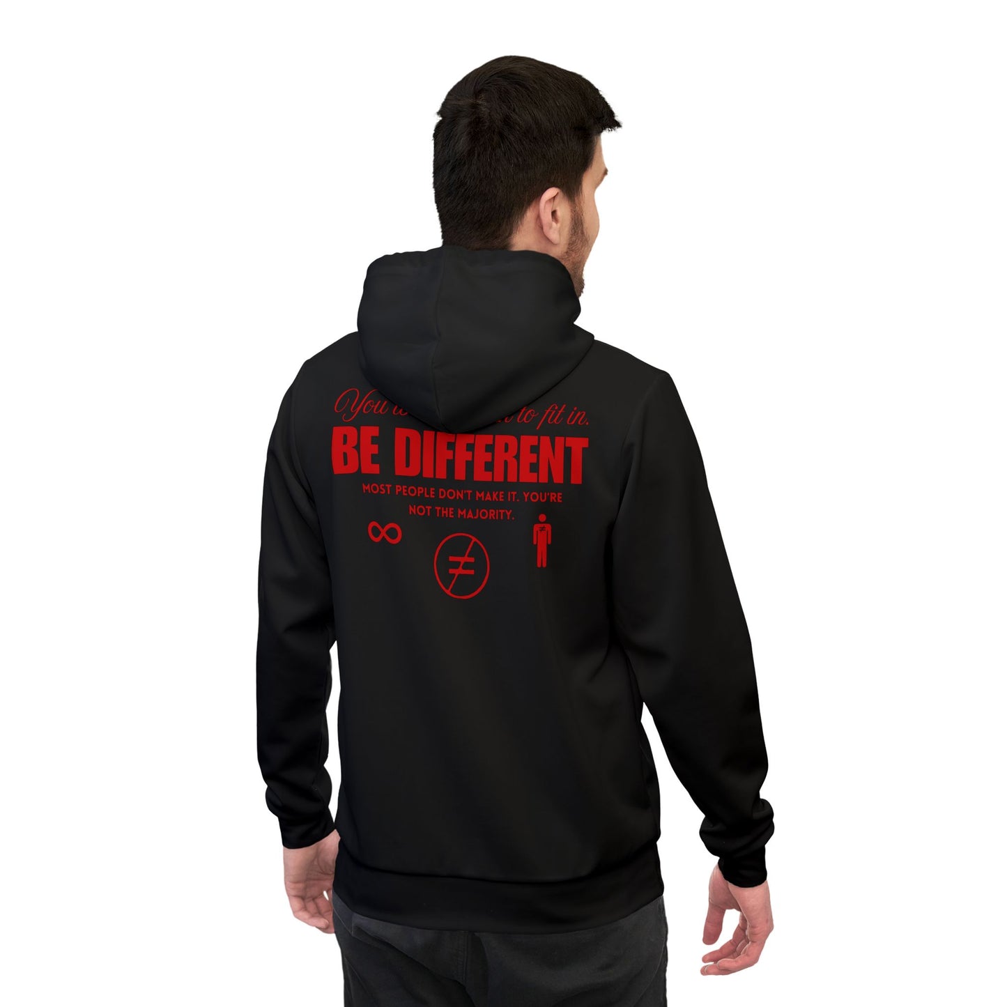 Be Different Red Sport Hoodie