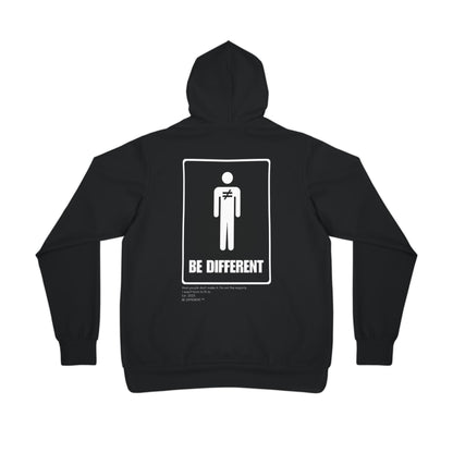 Be Different minimalist black Hoodie