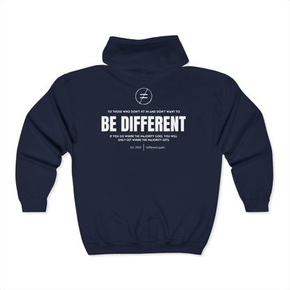 Zip-up hoodiel | Be different
